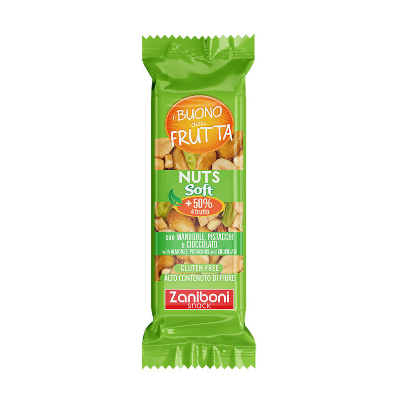 NUTS MANDORLE E PISTACCHI BARRETTE Gr35 Pz.20