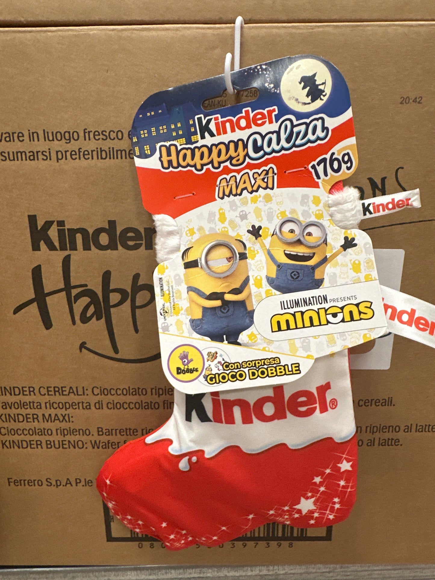 HAPPY SNACK MINIONS CALZA FERRERO Gr.176 T.7
