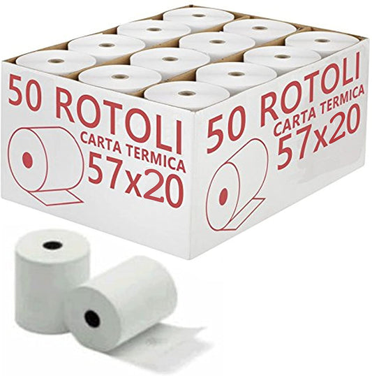 ROTOLI TERMICI PER POS 57X20 Pz.50
