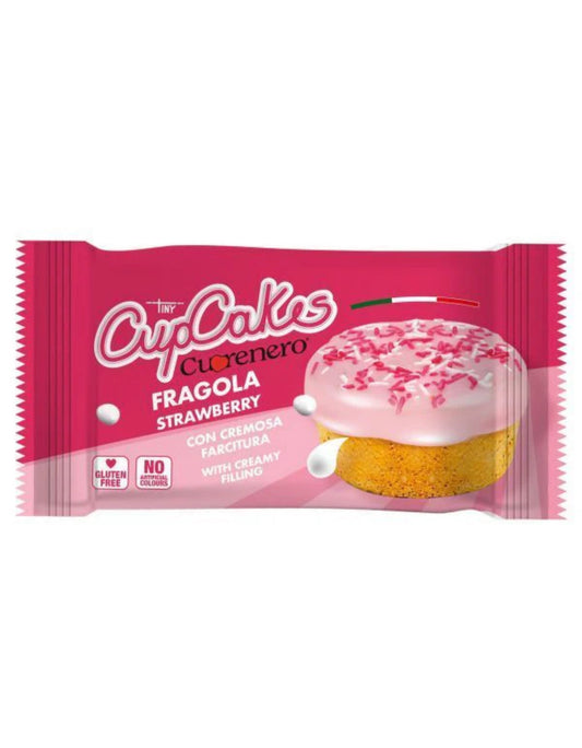 CUPCAKE FRAGOLA SENZA GLUTINE Gr.40 Pz.14