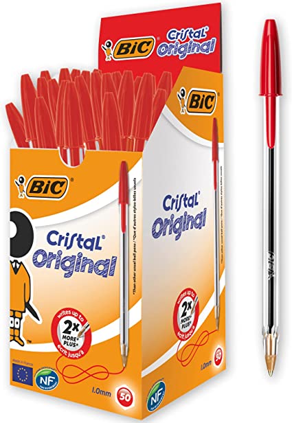 BIC CRYSTAL PENNE ROSSE Pz.50