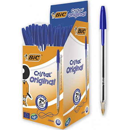 BIC CRYSTAL PENNE BLU Pz.50